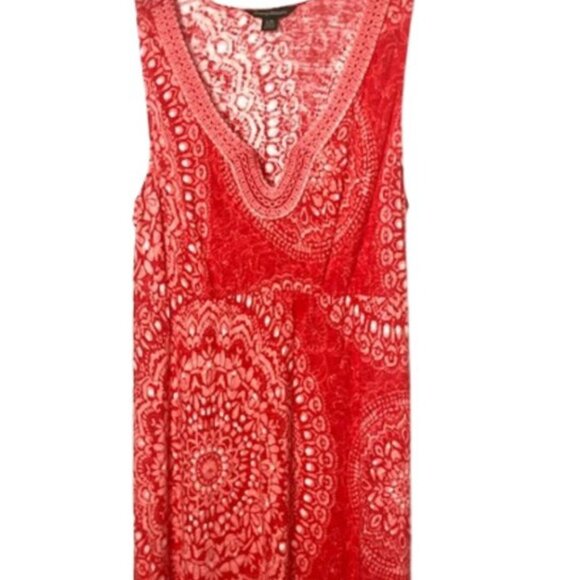 Tommy Bahama 'Dahlia Medallion' Soft Linen Maxi Dress - Reds/Pinks/White - M - Picture 4 of 12